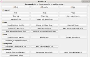 Rescatux screenshot 2