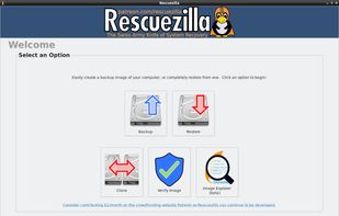 Rescuezilla screenshot 1