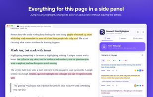 Research Web Highlighter screenshot 1