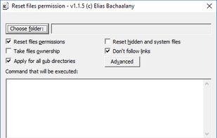 ResetPermission screenshot 1