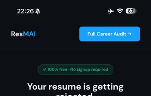 The ATS checker results page