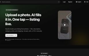 AI autofill: photo ? complete listing