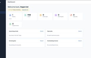 Main dashboard