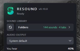 Desktop client as a small tray app.