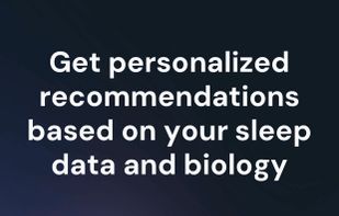 Personalized recommendations from your sleep data