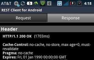 REST Client for Android screenshot 1