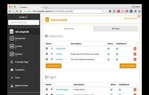RestDB.io screenshot 1