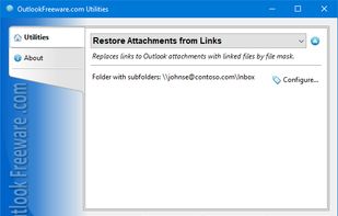 Restore Attachments from Links screenshot 1