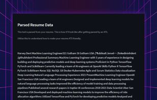 See your resumes after getting parsed. 