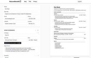 Resume Builder Tool