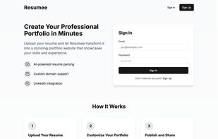 Resumee screenshot 1