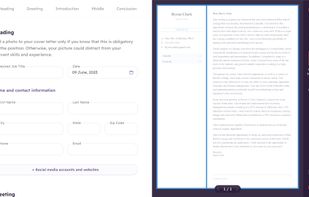 Cover Letter Builder