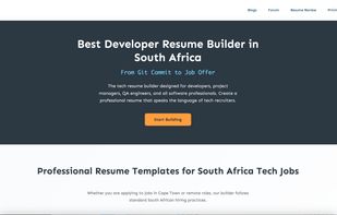 This is a landing page for resumemind.com