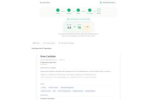 The free preview screen showing your ATS readability score improvement before payment.
