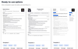 Professional Resume Templates – Ready to Use CV Designs