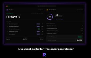 Shared view for both the freelancer and the client