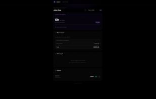 Client portal showcasing all relevant metrics
