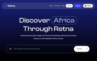 Retna homepage.