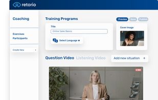 Admin dashboard - set up trainings in minutes.