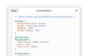 Retro - Clock Widget screenshot 1