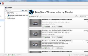 RetroShare screenshot 1