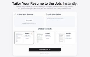 Tailor your resume to any job in seconds