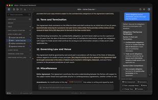 Ask questions, get answers that cite the exact section. Nothing missed.