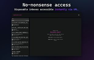 Instant access to disposable inboxes via simple URLs—zero setup required.