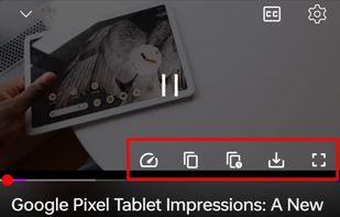 Download Option among other options.