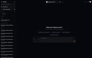 Regular AI chat supports multiple AI models.