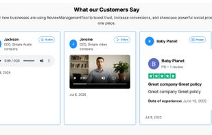 Collect, Showcase and Convert. Review Management Tool helps you to capture review across the internet - which can be showcased to customers via attractive testimonial widgets. It will help to gain trust and improve your conversions