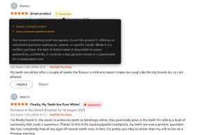 Hover over any indicator to see the AI's reasoning - this review lacks specific details and personal experience.
