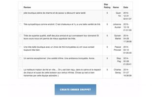 ReviewEmbed screenshot 1