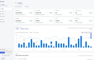 Important details of your software business: revenue vs visitors rate.