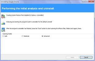 Leftover Scan Dialog
