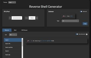 Reverse Shell Generator screenshot 1