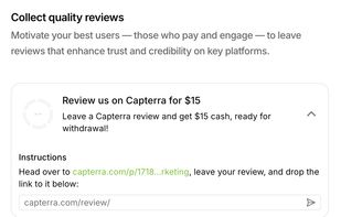 Collect quality reviews