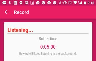 Rewind: Reverse Voice Recorder screenshot 1