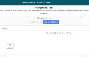Rewording Tool screenshot 1