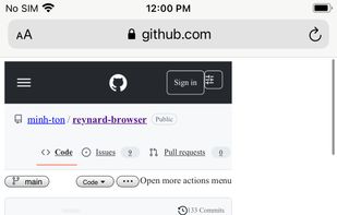 Reynard Browser screenshot 1