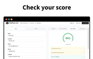 Check your ATS score