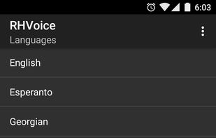 RHVoice screenshot 1