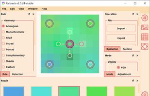 Generate a color board from the color set.