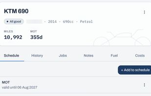We automatically set a reminder for your next mot and can fetch the results for you when you tell us the mot has been done.