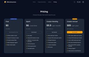 Ridiculousness——Pricing