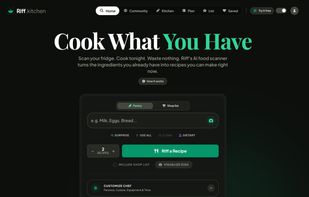 Type or photograph what you have and get a recipe