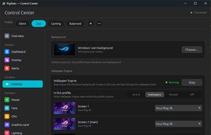 Desktop background and Wallpaper Engine per profile