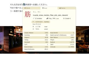 10ten Japanese Reader (Rikaichamp) screenshot 1