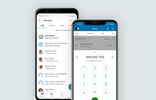 Android and iPhone interface