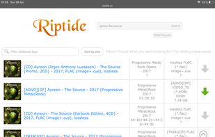 Riptide.cz screenshot 2
